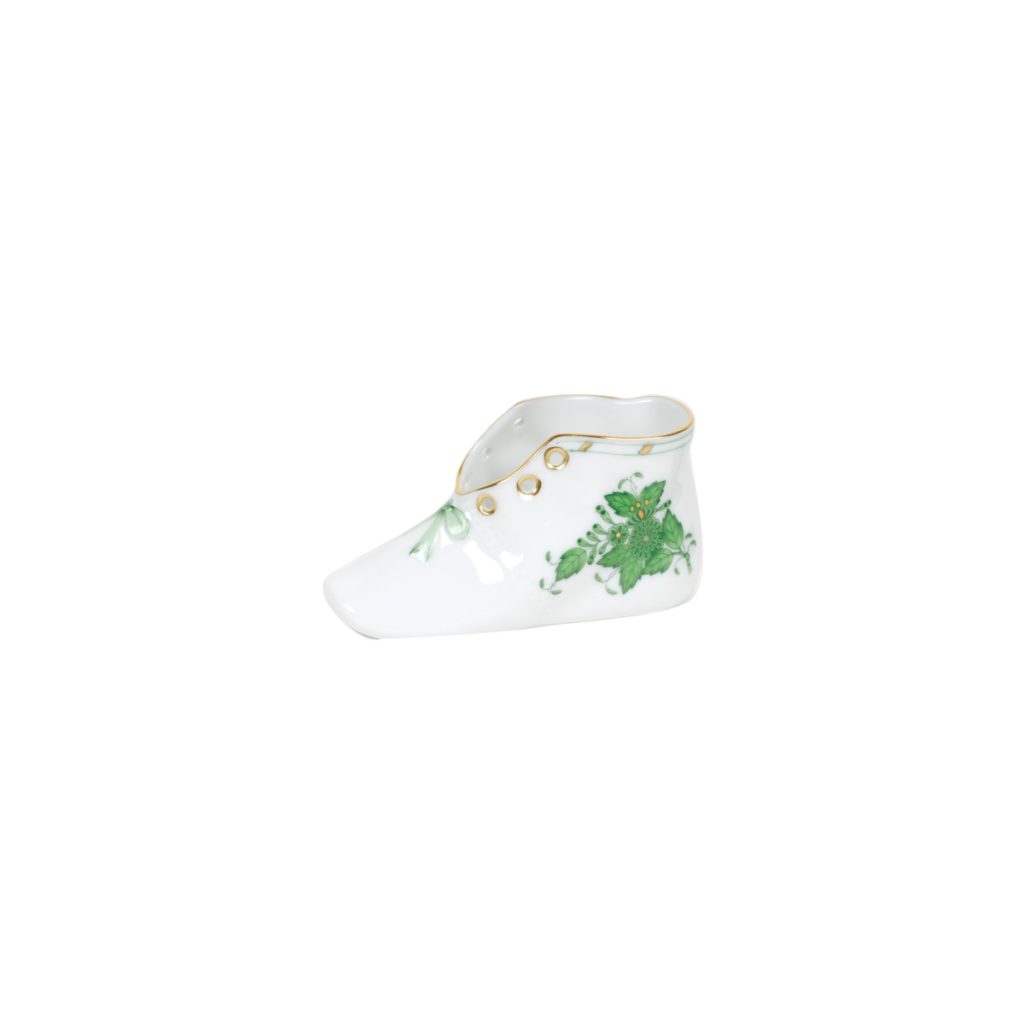 BABY SHOE CHINESE BOUQUET GREEN