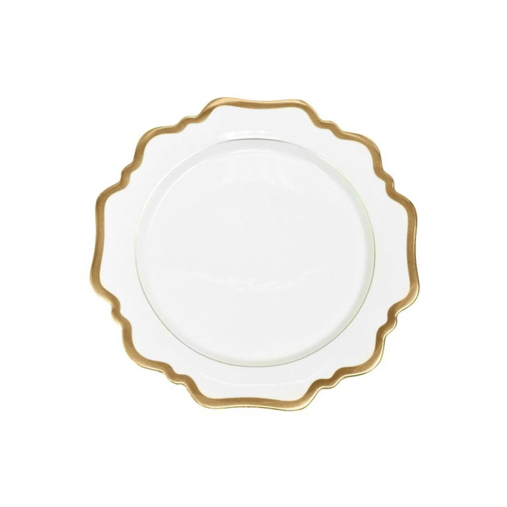 Anna Weatherley Antique White Gold Dessert Plate