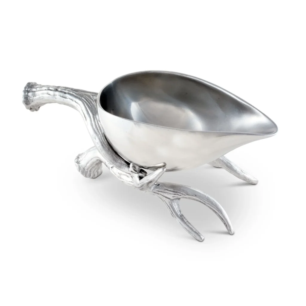 Arthur Court Antler Gravy Boat
