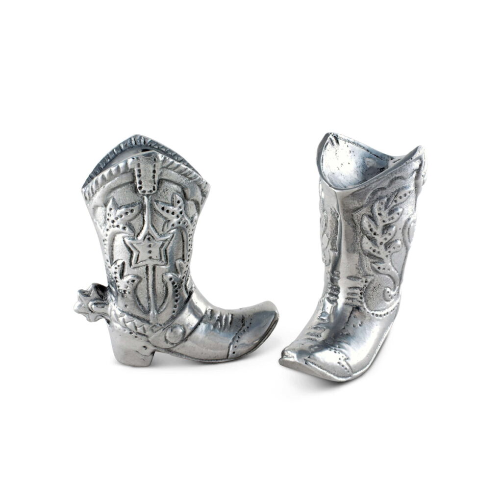 Arthur Court Cowboy Boot Salt and Pepper Set