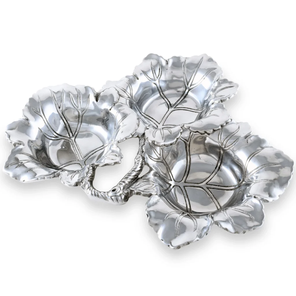Arthur Court Grape 3-Bowl Server