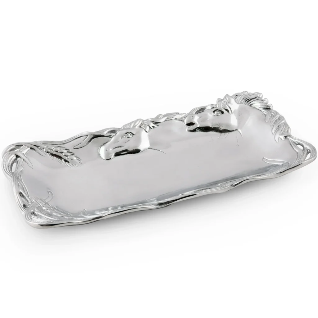 Arthur Court Horse Bread Tray