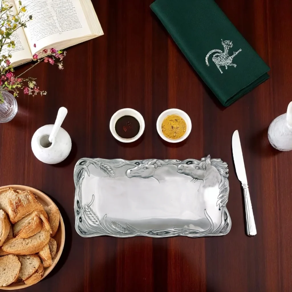 Arthur Court Horse Bread Tray3