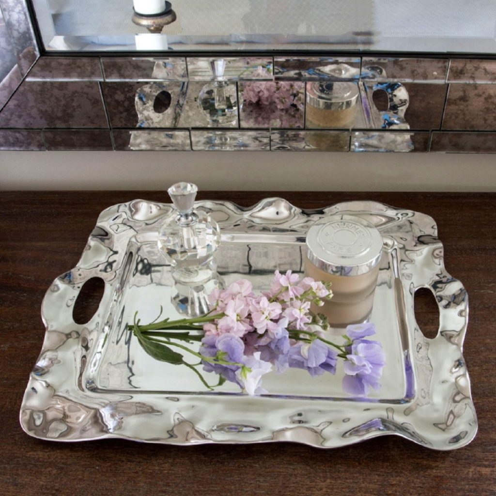 Beatriz Ball VENTO Rebecca Medium Rectangular Tray with Handles