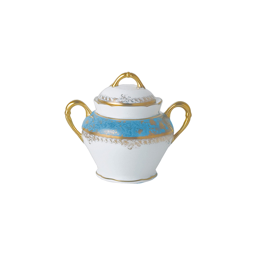 Bernardaud Eden Turquoise Sugar Bowl