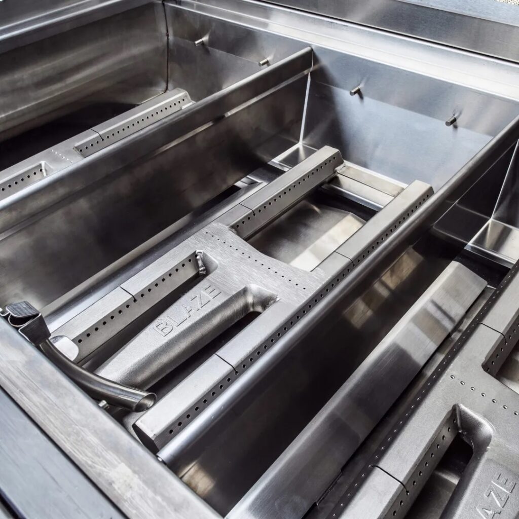 Blaze Professional LUX 34-Inch 3 Burner Built-In Gas Grill with Rear Infrared Burner - Natural Gas