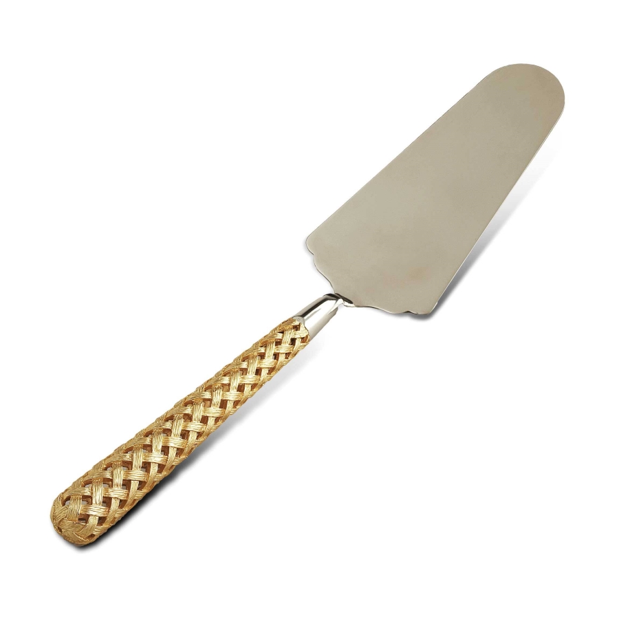 CAKE SERVER GOLD BRAID