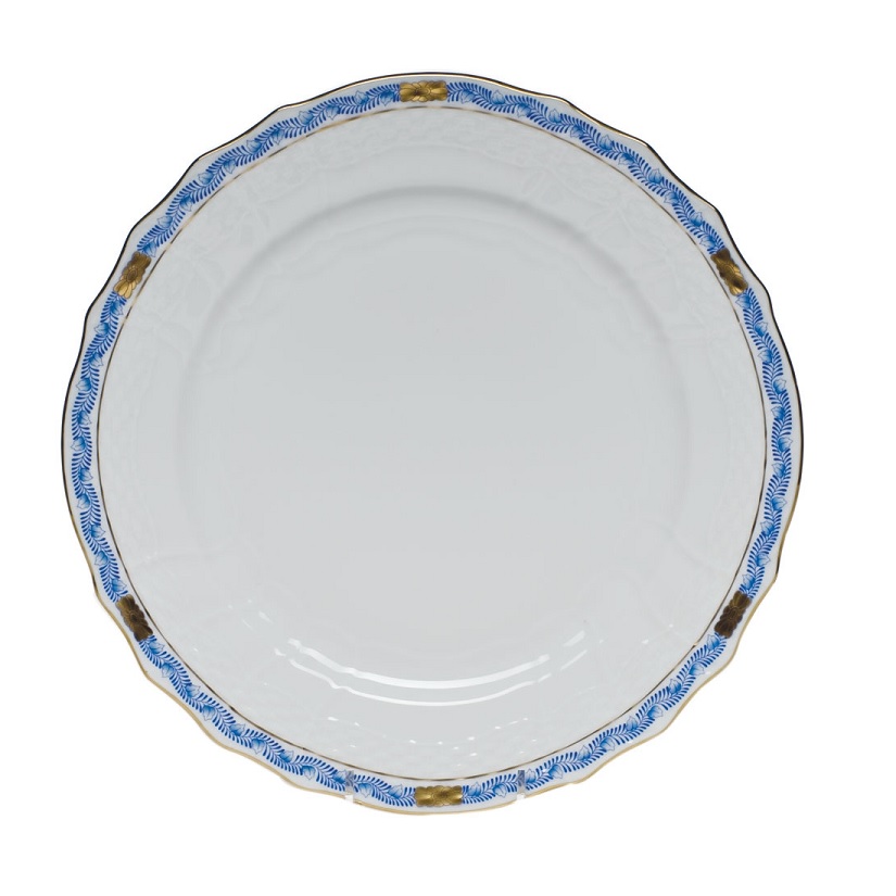 Herend Chinese Bouquet Garland Blue Service Plate
