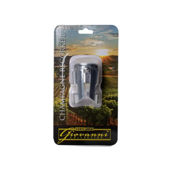 Cork Pops Chrome Champagne Bottle Recorker