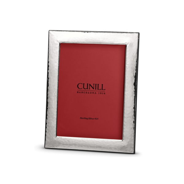 Cunill Hammered 5x7 Non-Tarnish Sterling Silver Picture Frame