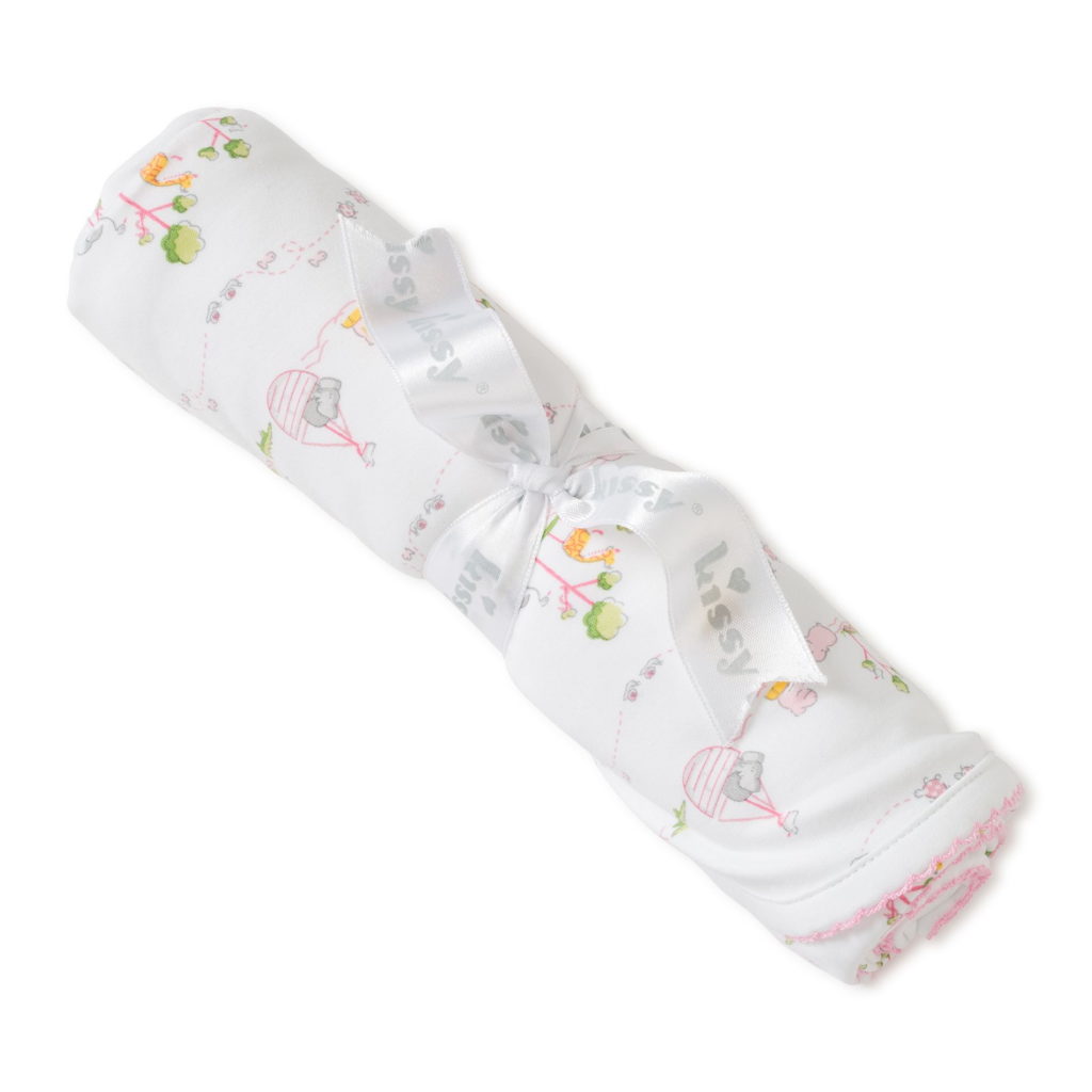 Noah's Arc Print Blanket - Pink