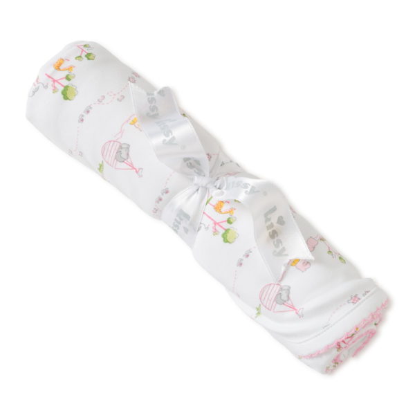 Noah's Arc Print Blanket - Pink