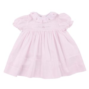 Feltman Brothers Scallop Rose Newborn Dress