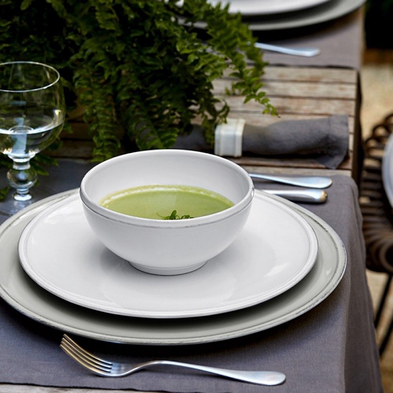 Costa Nova Friso Salad Plate - White