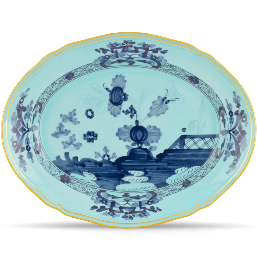 Ginori 1735 Oriente Italiano Oval Platter - Iris