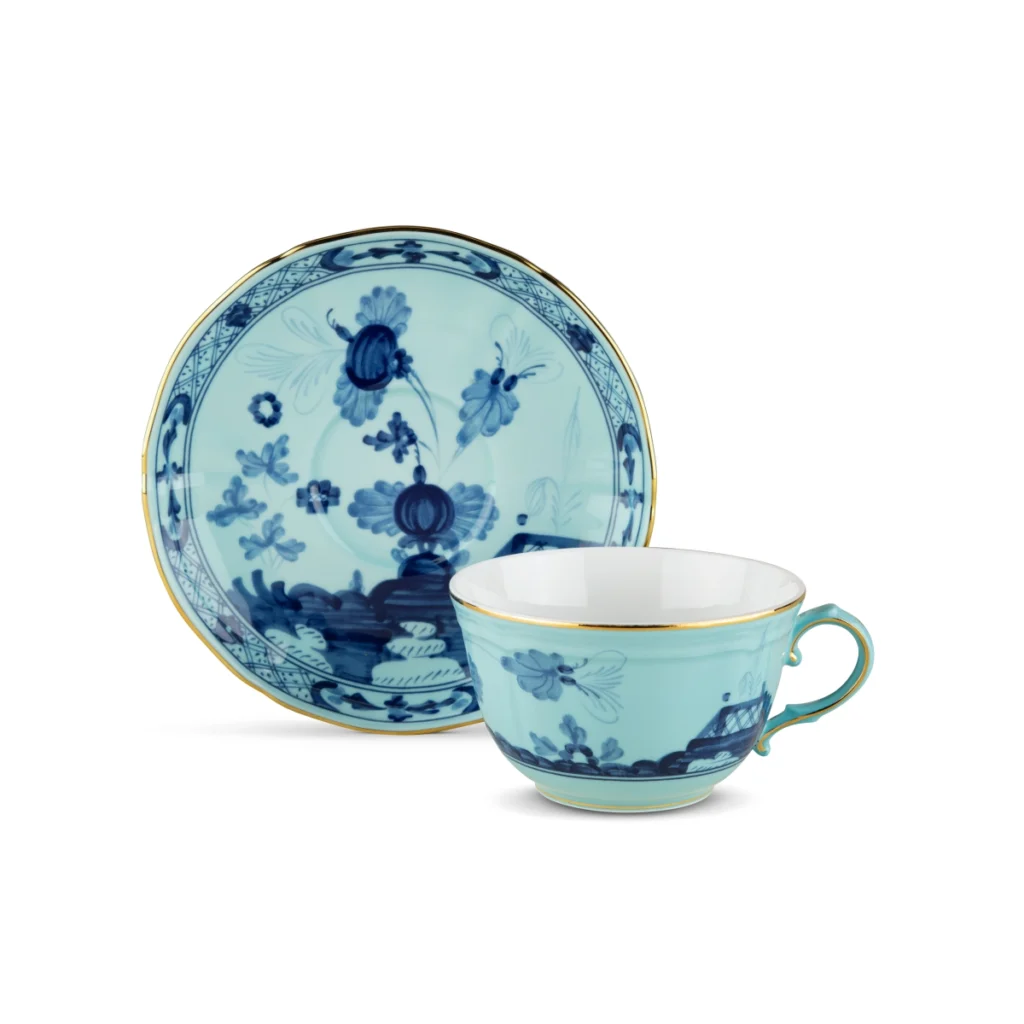 Ginori 1735 Oriente Italiano Teacup and Saucer – Iris