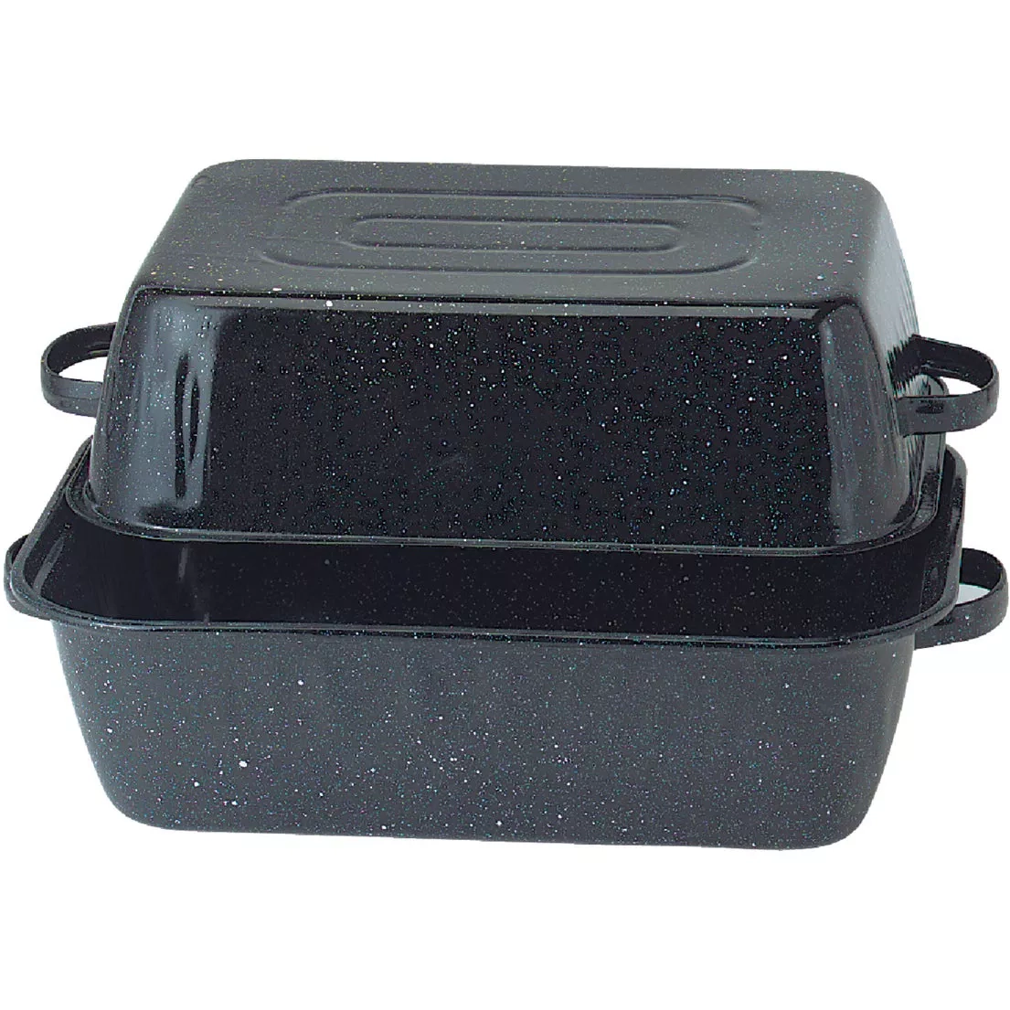 GraniteWare Black Covered Rectangle Roaster