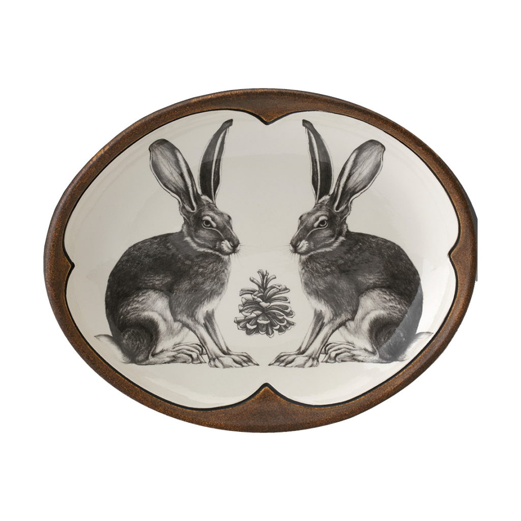 HARE SMALL SERVING DISH