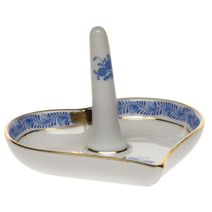 Chinese Bouquet Ring Holder - Blue
