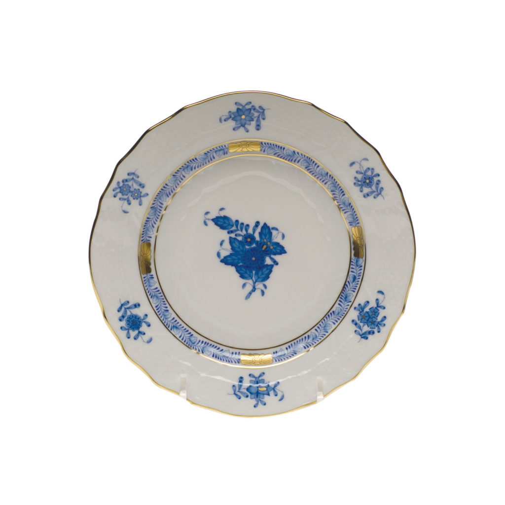 Herend Chinese Bouquet Blue Bread Plate