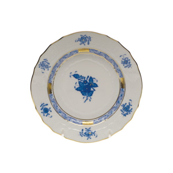 Herend Chinese Bouquet Blue Bread Plate