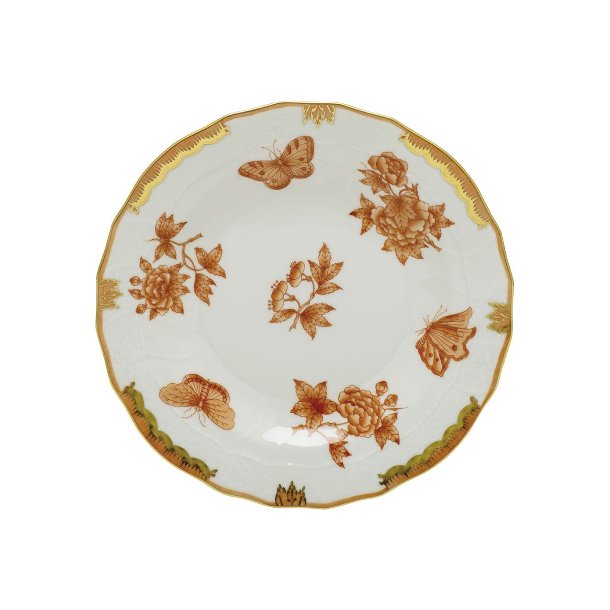 Herend Fortuna Dessert Plate - Rust