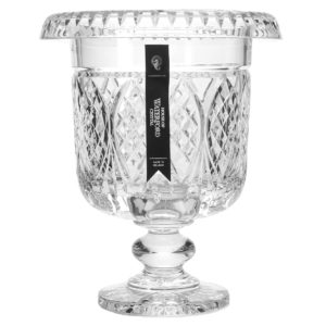 House of Waterford Museum 11" Handmade Crystal Footed Turnover Ice Pail
