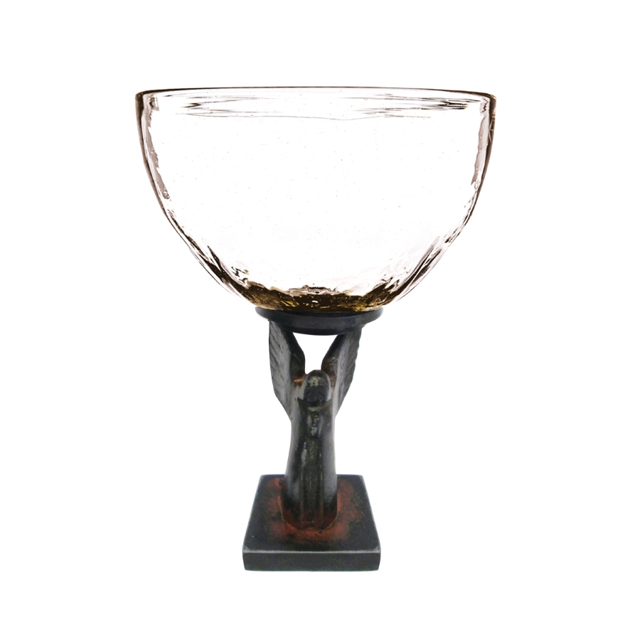 IRON ANGEL FTD GLASS COMPOTE