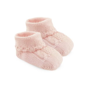 Jefferies Socks Cable Booties - Pink