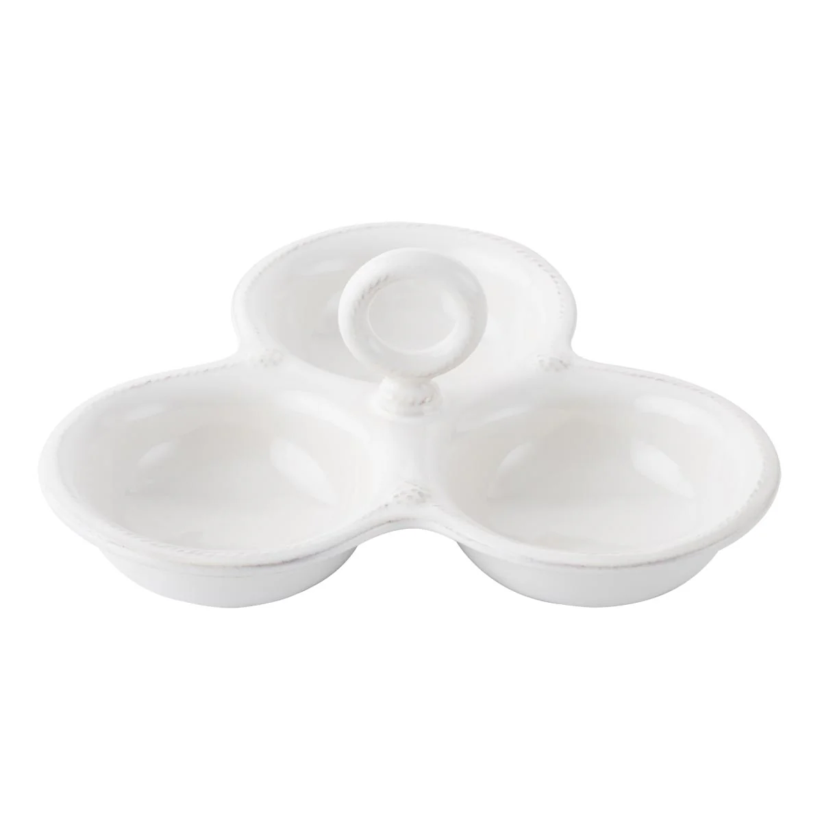 Juliska Berry & Thread Triple Bowl Server - Whitewash