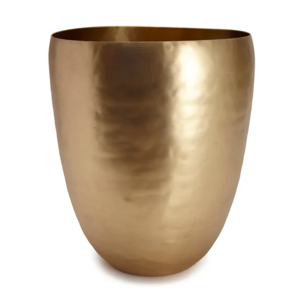 Kassatex Nile Bath Waste Basket - Brass