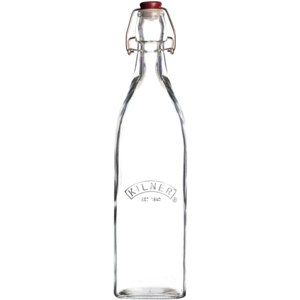 Kilner Clip Top 1 Liter Square Bottle
