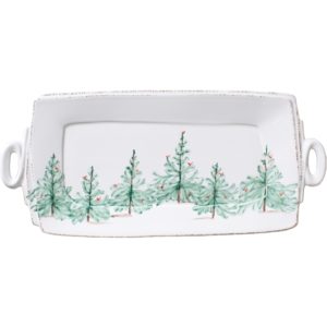LASTRA HOLIDAY HDL RECT PLATTER