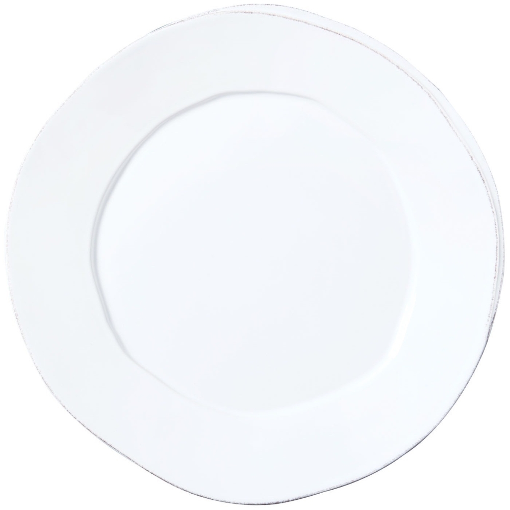 Vietri Lastra Round Platter - White  