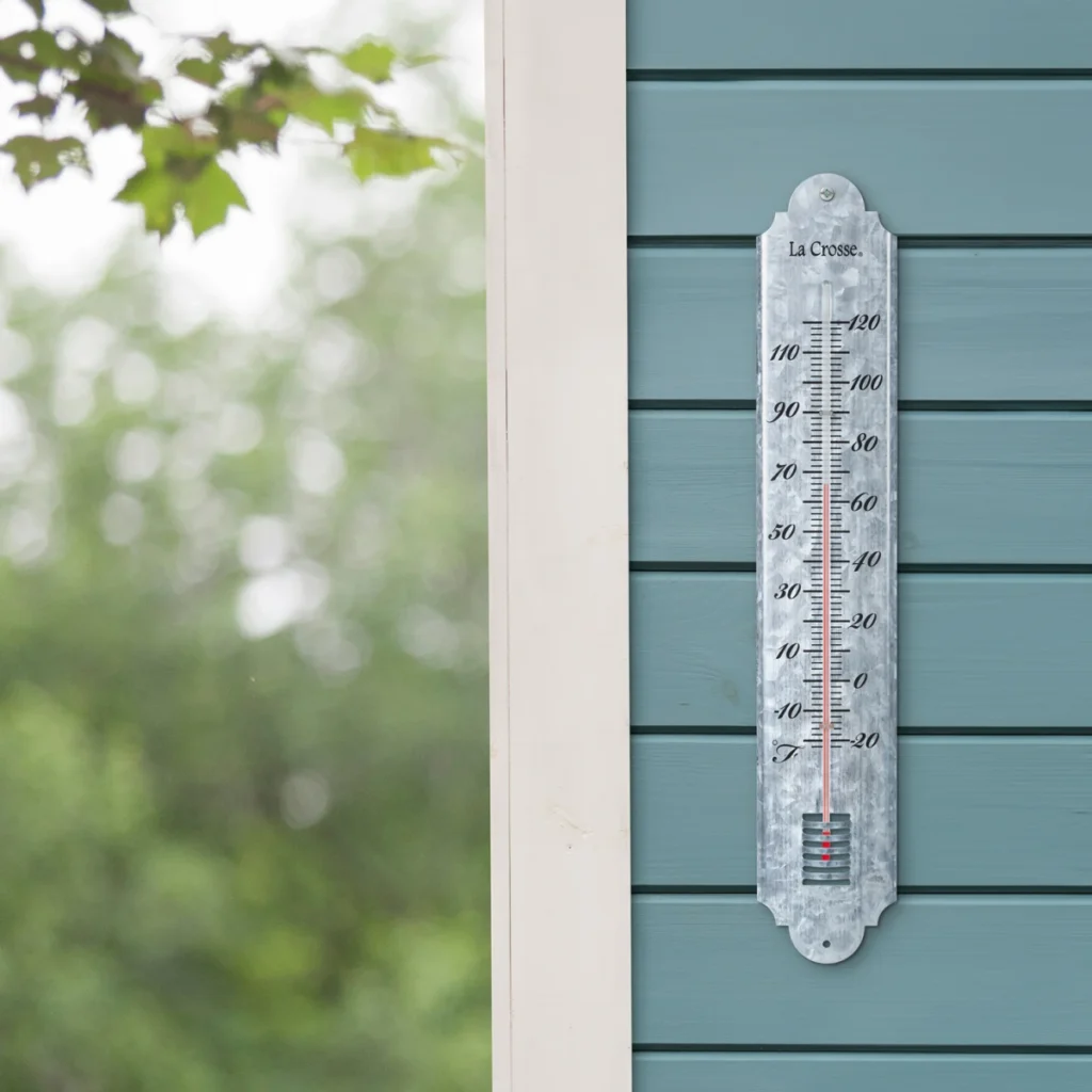 La Crosse Galvanized 19.5in Metal Thermometer2