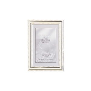Lawrence Delicate Beading 4x6 Silverplate Frame