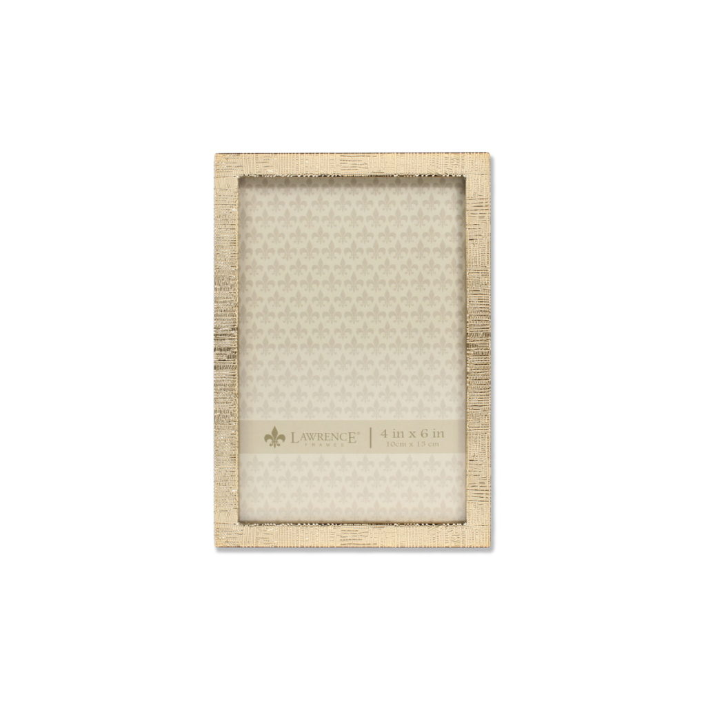Lawrence Gold Linen 4x6 Picture Frame