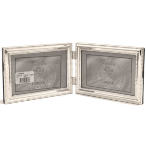 Lawrence Silver Double Bead Hinged Double 6x4 Frame