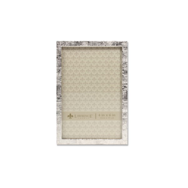 Lawrence Silver Linen 4x6 Picture Frame
