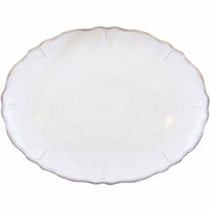 Le Cadeaux Rustica White Large Oval Platter