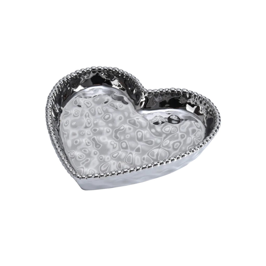 Love is in the Air Medium Heart Dish - Silver