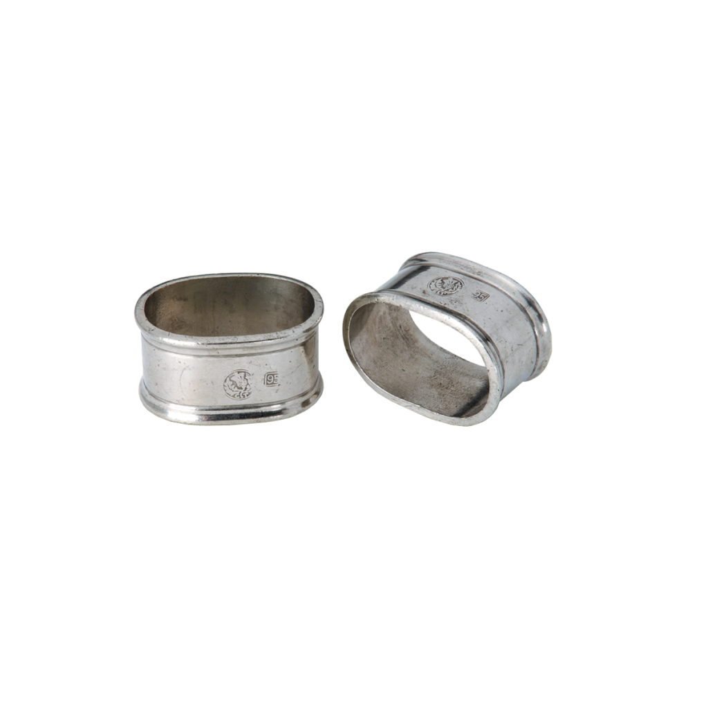 Match Oval Napkin Ring Pair