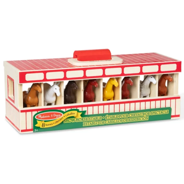 Melissa & Doug Take-Along Show-Horse Stable3