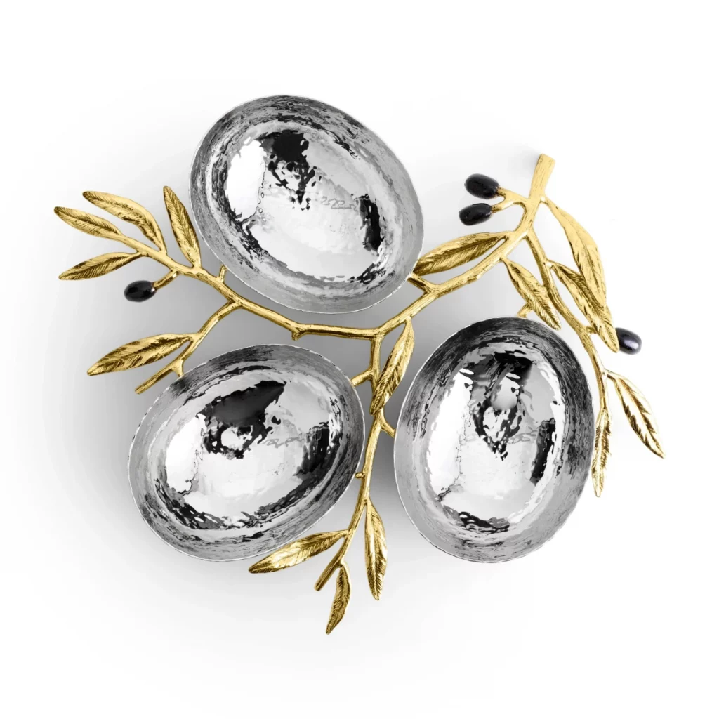 Michael Aram Olive Branch Triple Dish