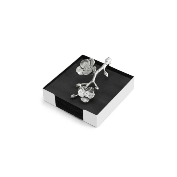 Michael Aram White Orchid Cocktail Napkin Holder