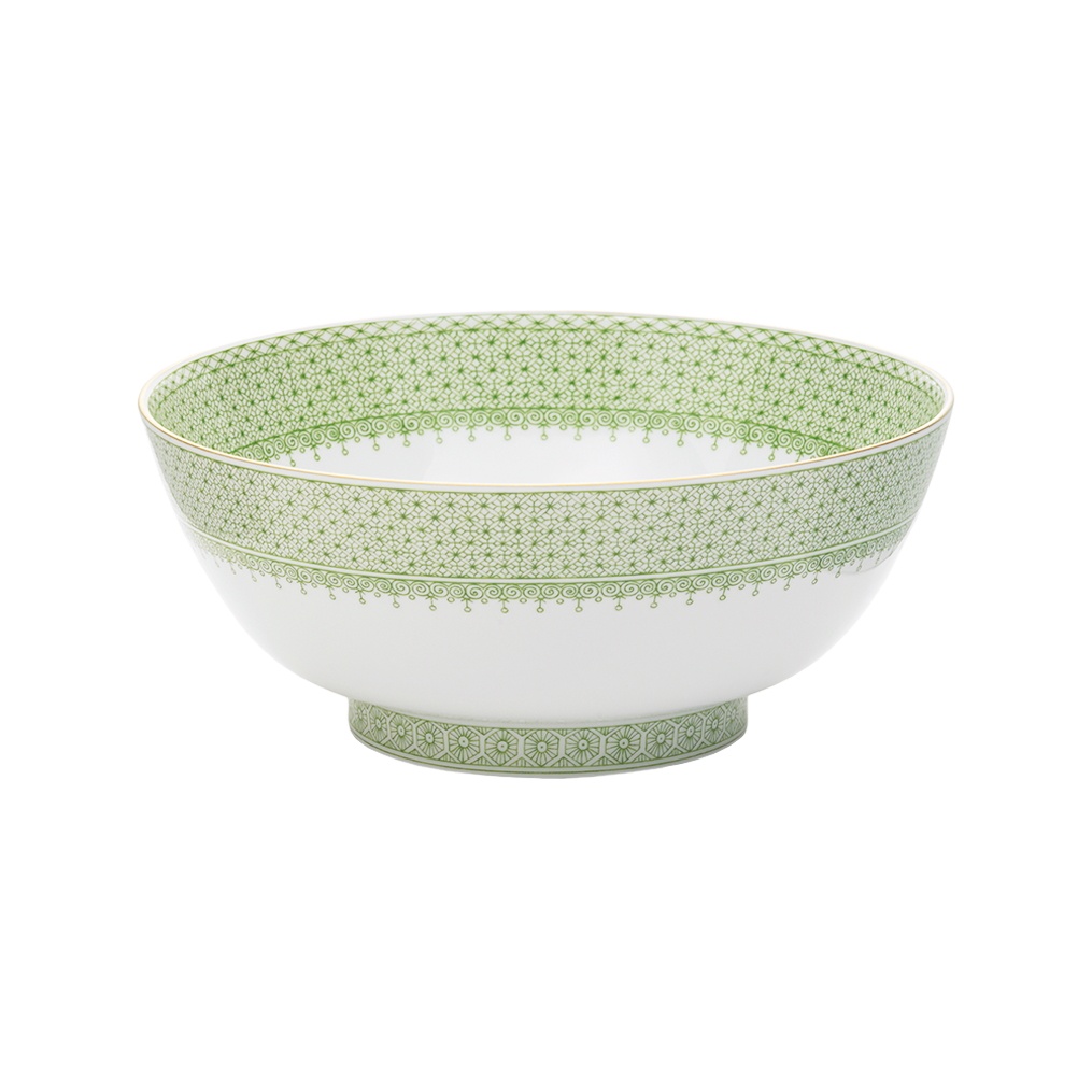 Mottahedeh Apple Green Lace Round Bowl