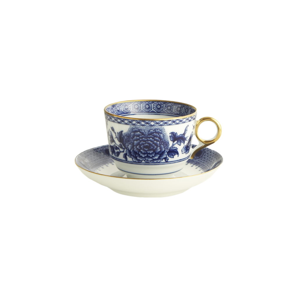 Mottahedeh Imperial Blue Teacup & Saucer Set