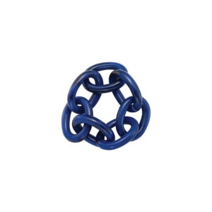 Bodrum Chain Link Napkin Ring - Navy  