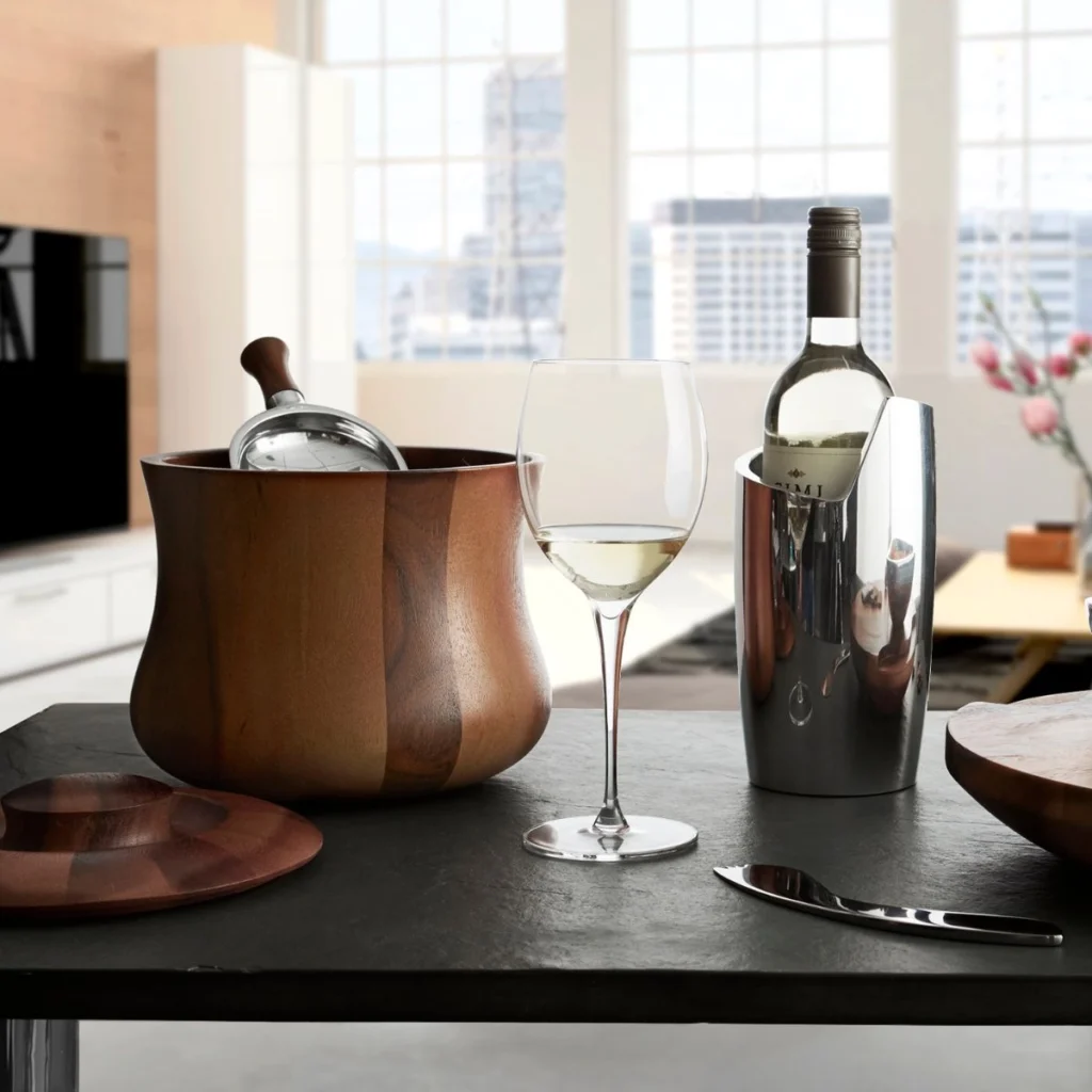 Nambé Nara Ice Bucket with Scoop2