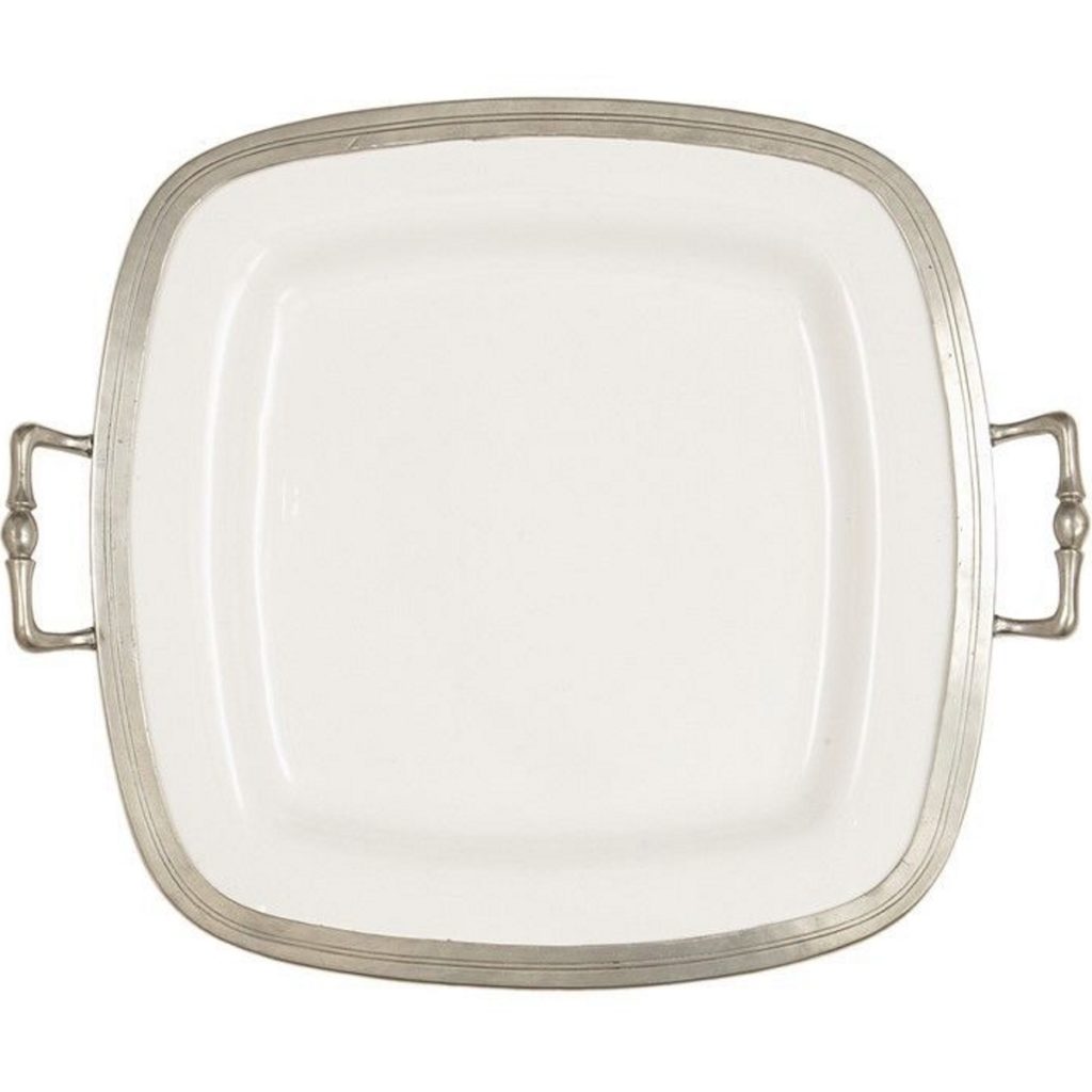 Arte Italica Tuscan Square Tray with Handles